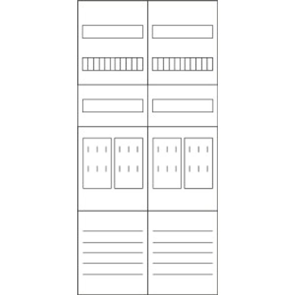 Meter mounting unit, 2-fold, equipped, version  Z27B0019 image 2