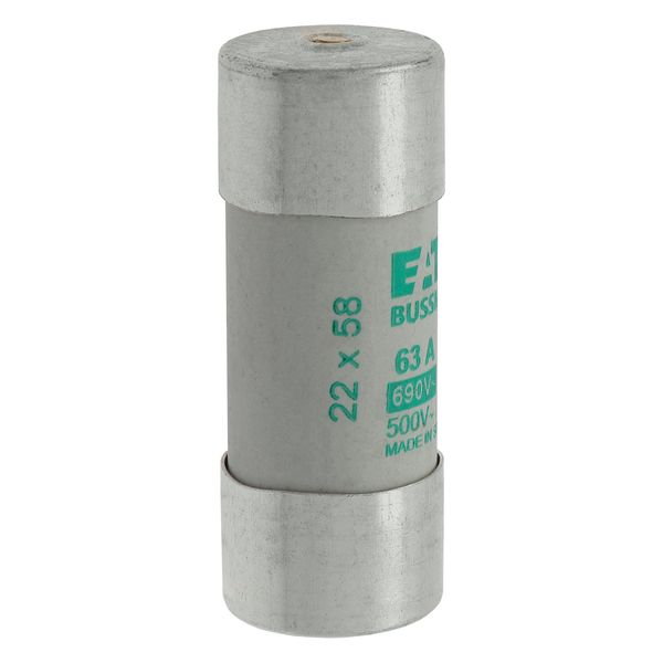 Fuse-link, LV, 63 A, AC 690 V, 22 x 58 mm, aM, IEC, with striker image 20