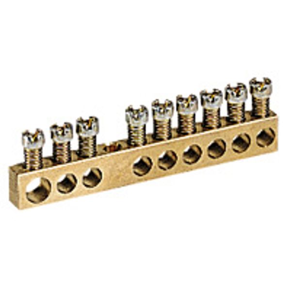 Screw terminal block - 1 x 6 to 25Ø - 19 x 1.5 to 16Ø - L. 157 mm image 1