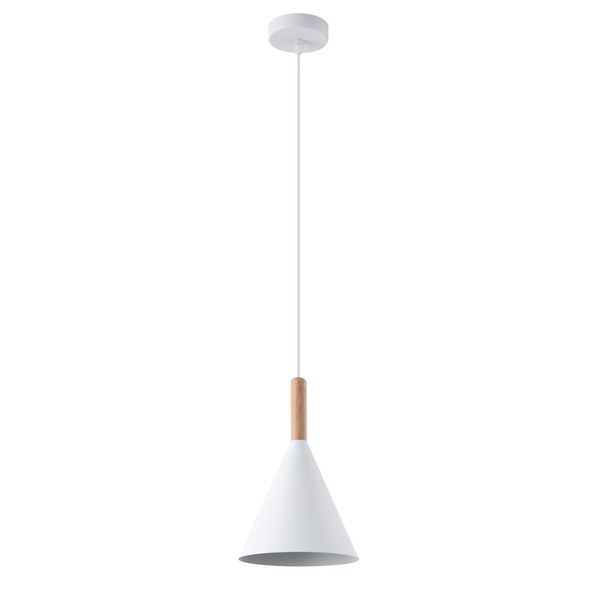 Cala Pendant Lamp 1xE27 White image 1