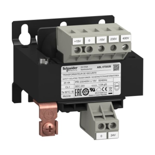 voltage transformer - 230..400 V - 1 x 24 V - 25 VA image 3