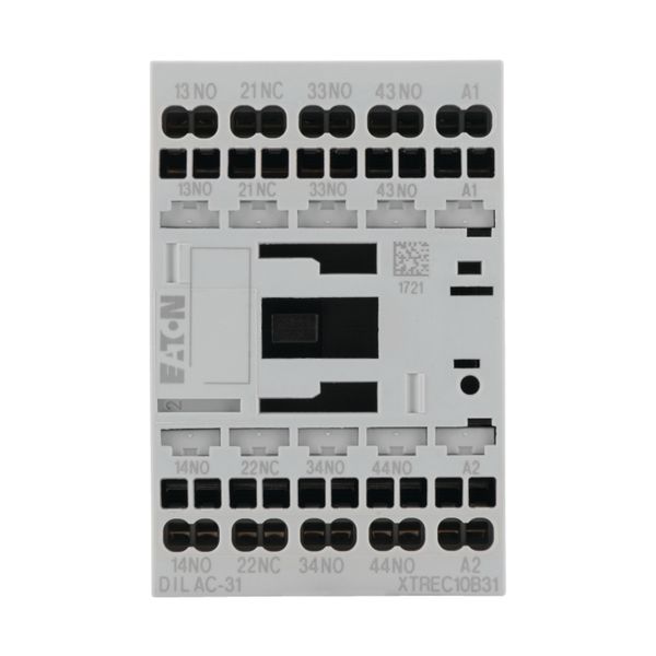 Contactor relay, 230 V 50/60 Hz, 3 N/O, 1 NC, Spring-loaded terminals, AC operation image 15