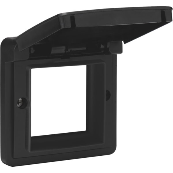 Adapter frame with hinged lid suitable for 45 x 45 mm functions in spl image 1