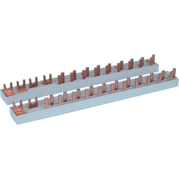 Phase busbar, 2-phases, 10qmm, fork connector+pin, 13SU image 4