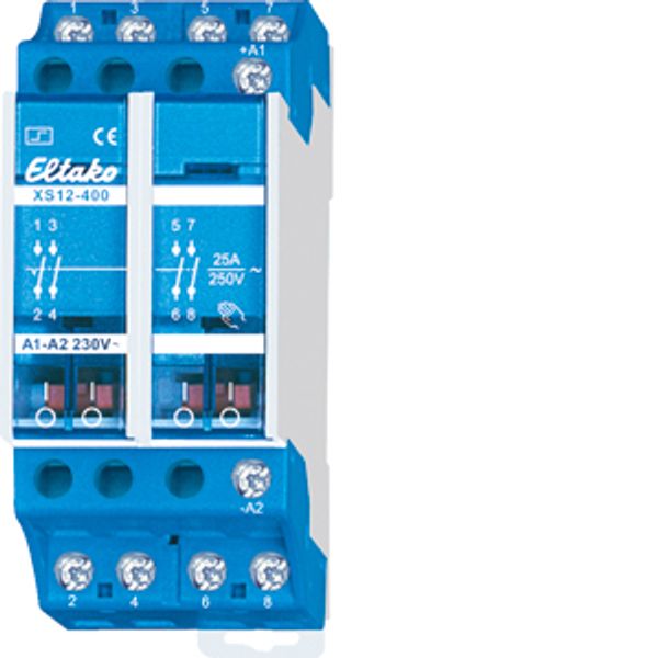 4-pole electromechanical 25A impulse switch, 2 NO + 2 NC 25A image 1