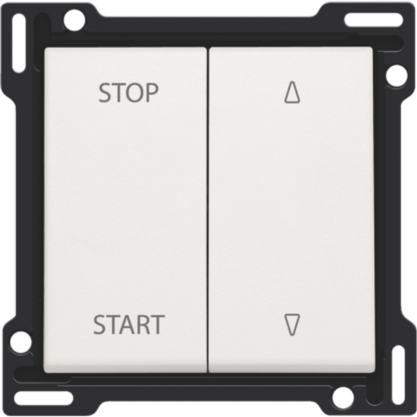 Finishing set for electrically separated roll-down shutter switch, whi image 1