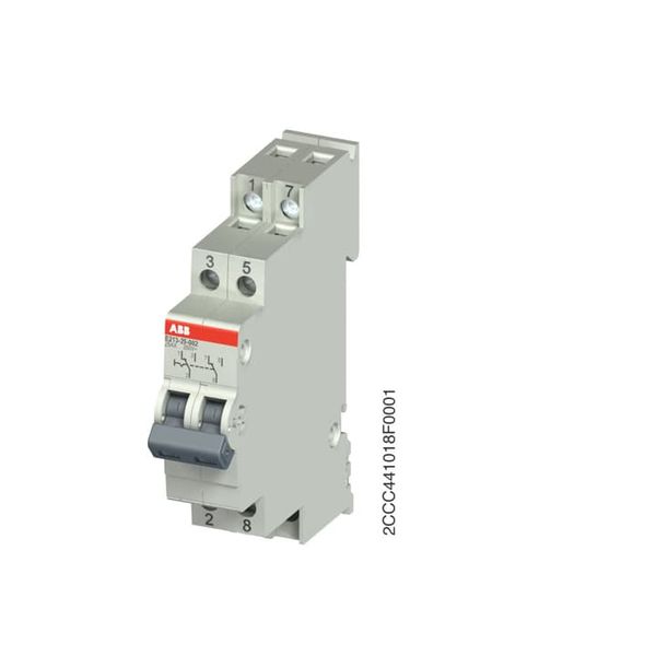 E213-25-002Change over Switch,25 A,acc. to EN 250 V AC,0NO,0NC,2CO, El. Color:Grey, MW:1 image 1