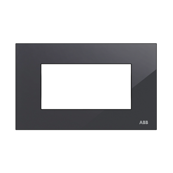 Z2474.1 CN Frame - 1-gang / 4M - Black Glass image 1