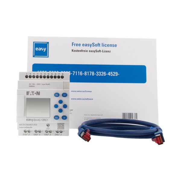 Starter package consisting of EASY-E4-AC-12RC1, patch cable and software license for easySoft image 8