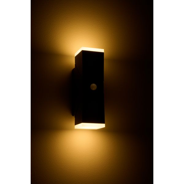 Evo LED Square Up/Down PIR 12,5W 750lm 3000K IP54 anthracite image 8