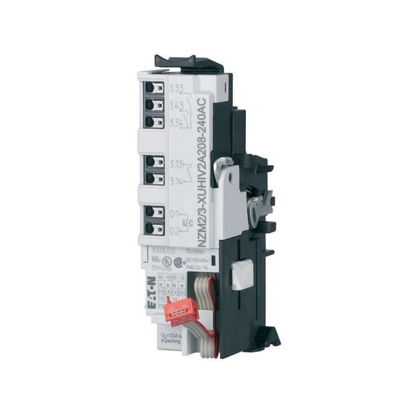 Undervoltage release for NZM2/3, configurable relays, 2NO, 1 early-make auxiliary contact, 1NO, 208-240AC, Push-in terminals image 6