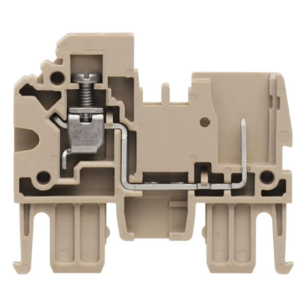 Plug-in adaptor (Terminal), 24 A, dark beige, Wemid image 1