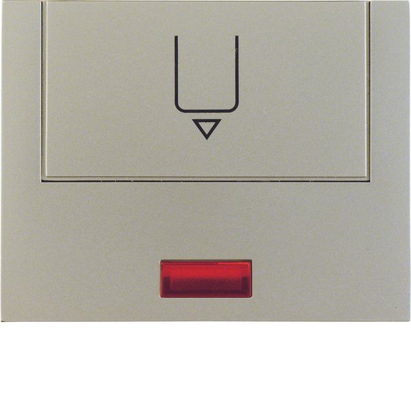 Centre plate imprint f. push-b. f. hotel card, redlens , K.5, steel ma image 1