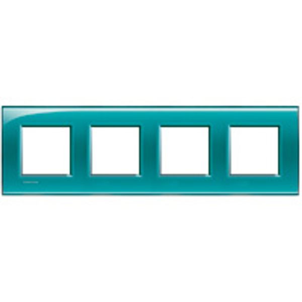 LL - cover plate 2x4P 71mm deep green image 1