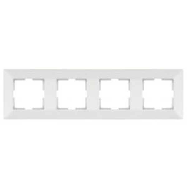 Meridian Accessory White Four Gang Frame image 1