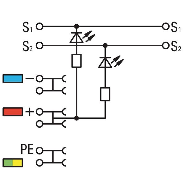 2000-5410/1101-951 4-conductor sensor terminal block; LED (yellow); for NPN-(low-side) switching sensors image 4