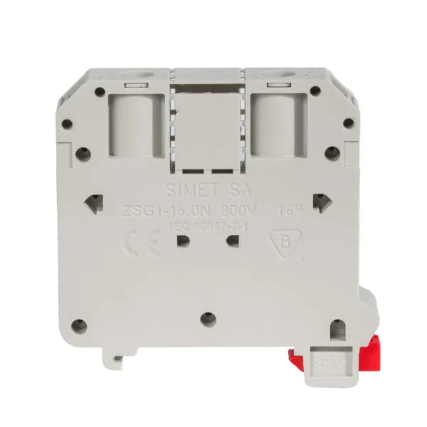 Rail-mounted screw terminal block ZSG1-16.0Ns grey image 1