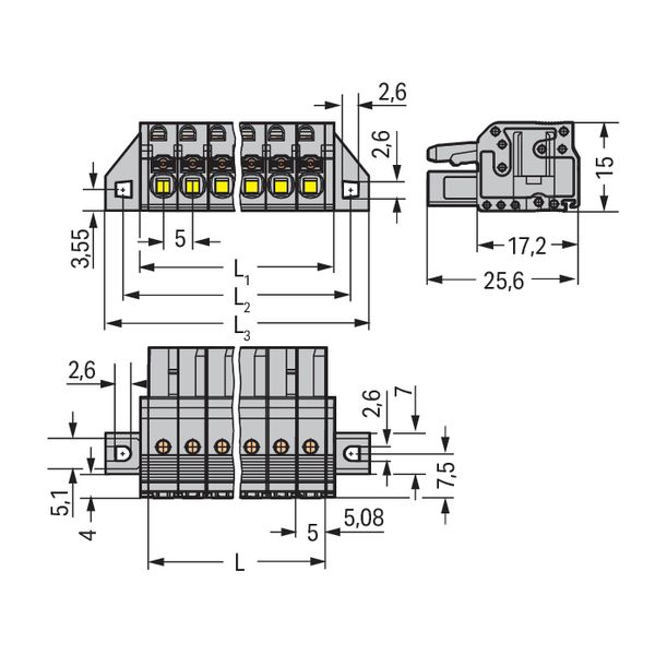 2231-110/031-000 1-conductor female connector; push-button; Push-in CAGE CLAMP® image 5
