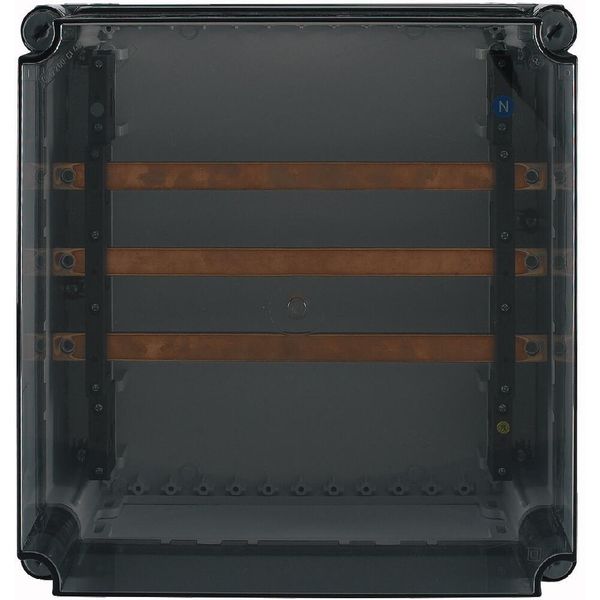 Busbar panel enclosure with transparent cover, 630A, 3-pole image 4