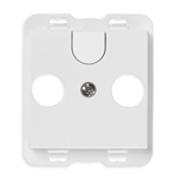 TV-RD-SAT-socket adaptor white image 1