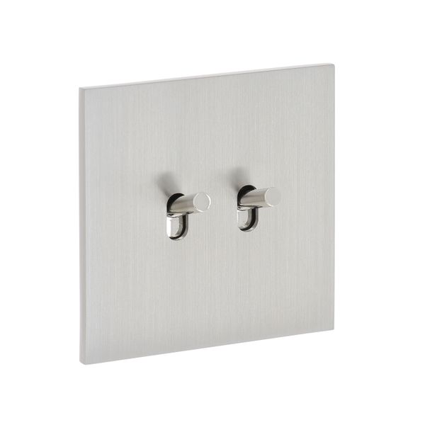 Art d'Arnould universe Epure two-way switch or 10A switch - brushed steel image 1