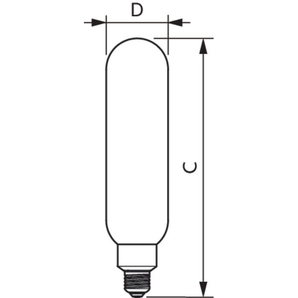 LED giant 20W E27 T65 1800K smoky D image 2