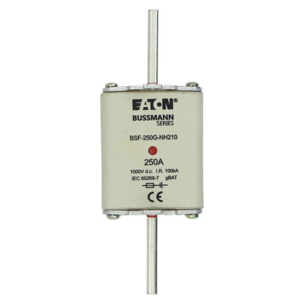 Fuse-link, high speed, 250 A, DC 1000 V, NH2, 54 x 61 x 150 mm, gBat, IEC, blade connection image 13