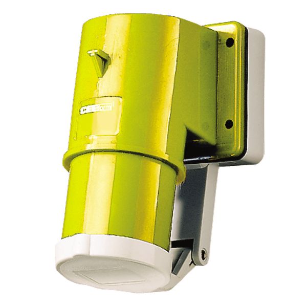 Panel mounted inlet, 16A5p4h110V, IP44 image 1