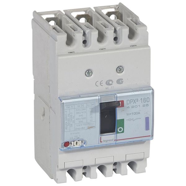 MCCB thermal magnetic - DPX³ 160 - Icu 50 kA - 400 V~ - 3P - 100 A image 2