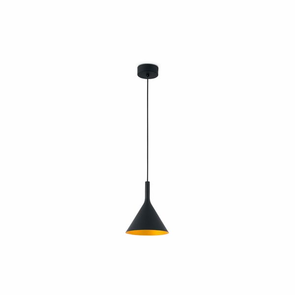 PAM-P BLACK/GOLD PENDANT LAMP LED 11W 3000K image 1