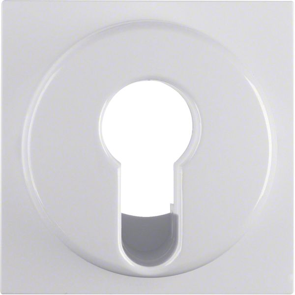 Centre plate for key switch/key push-button, S.1/B.3/B.7, p. white glo image 1