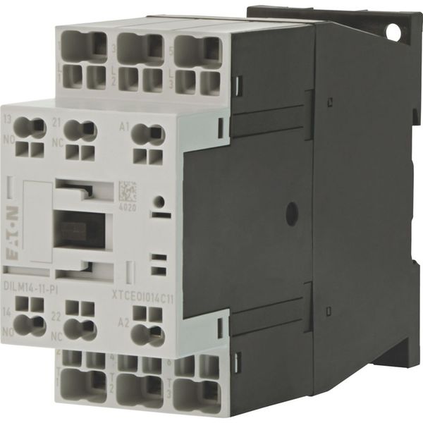 Contactor, 3 pole, 380 V 400 V 6.8 kW, 1 N/O, 1 NC, RDC 24: 24 - 27 V DC, DC operation, Push in terminals image 14
