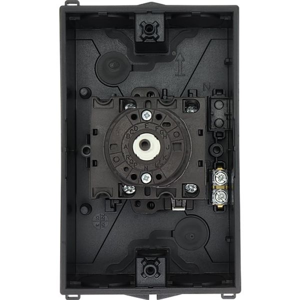 Main switch, T3, 32 A, surface mounting, 3 contact unit(s), 3 pole, 2 N/O, 1 N/C, STOP function, With black rotary handle and locking ring, Lockable i image 5