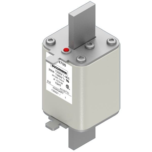 Fuse-link, high speed, 200 A, AC 1250 V, size 1, 53 x 63 x 135 mm, aR, IEC, single indicator image 2