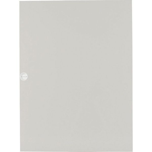 Flush mounted steel sheet door grey, for 24MU per row, 5 rows image 1