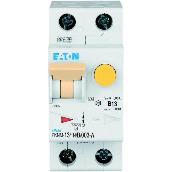 RCD/MCB combination, 13 A, 30 mA, MCB trip characteristic: B, 1p+N, RCD trip characteristic: A image 23