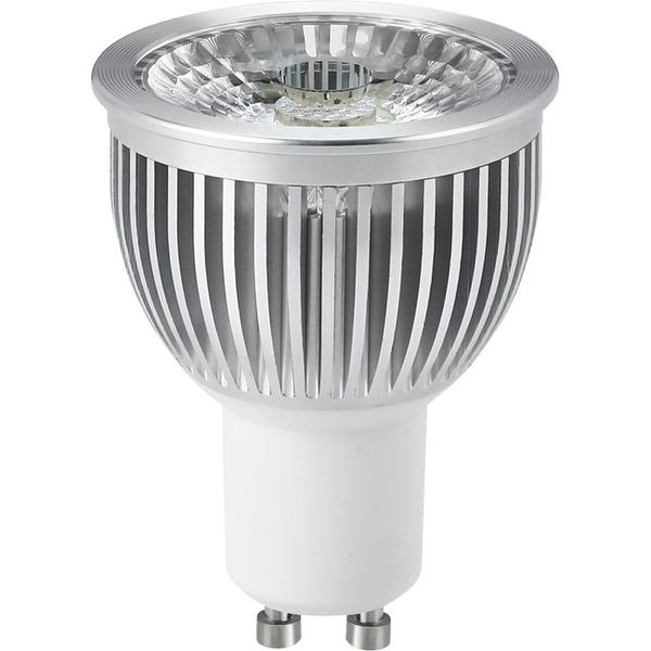 LED GU10 MR16 PMMA 50x65 230V 400Lm 5W 827 38° AC Silver Dim image 1