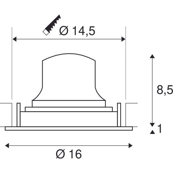 NUMINOS® MOVE DL L, Indoor LED recessed ceiling light white/white 3000K 20° rotating and pivoting image 2