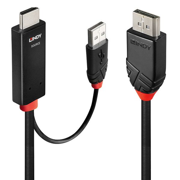 2m HDMI to Display Port 4K60Hz Adapter Cable Connects a single HDMI® device to a DisplayPort Display with a maximum resoltion of 4096x2160@60Hz image 1