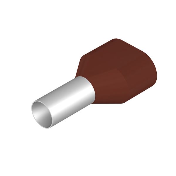 Wire end ferrule, Twin wire-end ferrule, 10 mm², Stripping length: 17  image 1