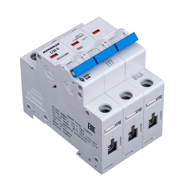 Miniature Circuit Breaker (MCB) D, 25A, 3-pole, 10kA, 40ø C image 6