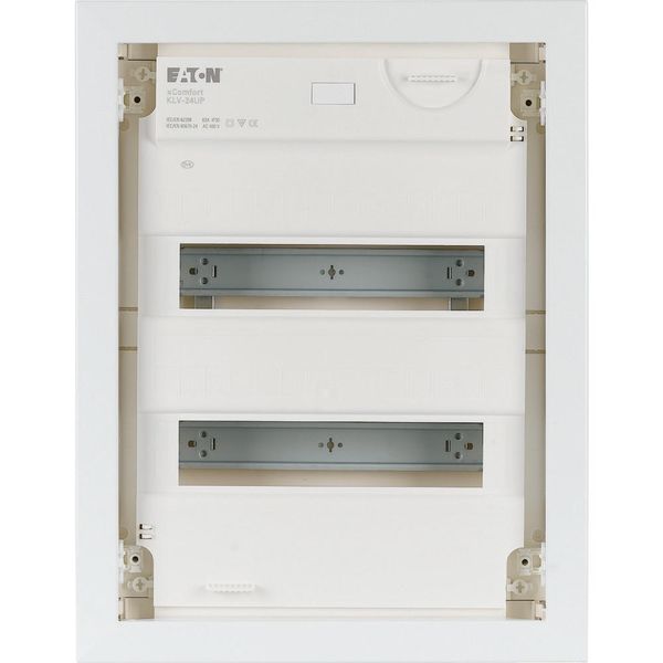 Compact distribution board-flush mounting, 2-rows, flush sheet steel door image 6