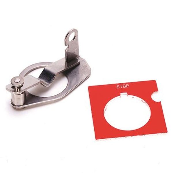 Allen-Bradley 800H-N6 Padlock Attachment, 30mm Extended / Momentary / Maintained Head image 1