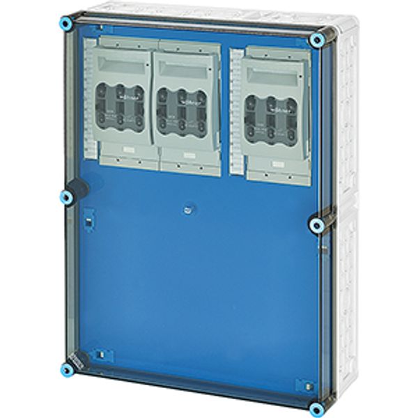 Mi load separator box IP65, 3x160A NH00 3p op Rail 630A 5 pole, 450x600 image 1