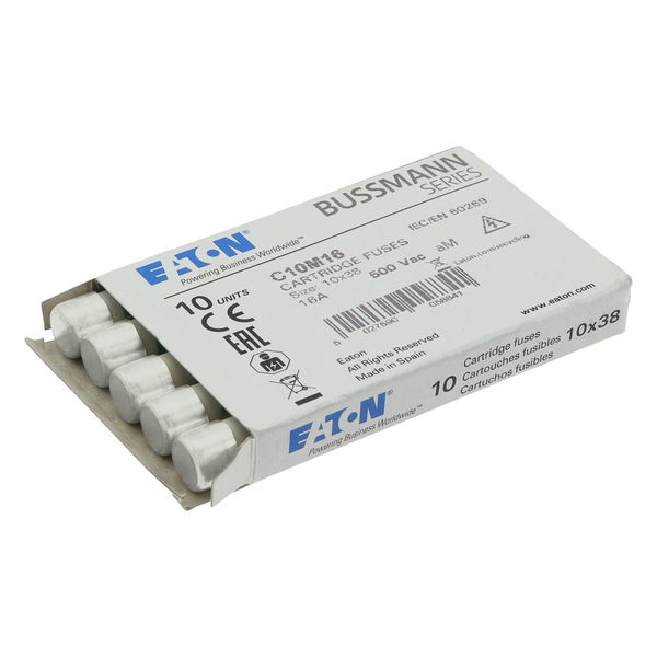 Fuse-link, LV, 16 A, AC 500 V, 10 x 38 mm, aM, IEC image 15