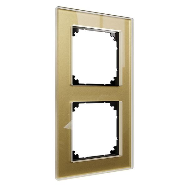 Real glass frame double gold M-Plan image 1