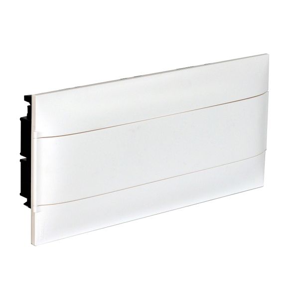 1X22M FLUSH CABINET WHITE DOOR EARTH+XNEUTRAL TERMINAL BLOCK FOR MASONRY WALL image 1