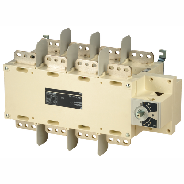 Manually operated transfer switch body SIRCOVER I-0-II 4P 1600A image 1