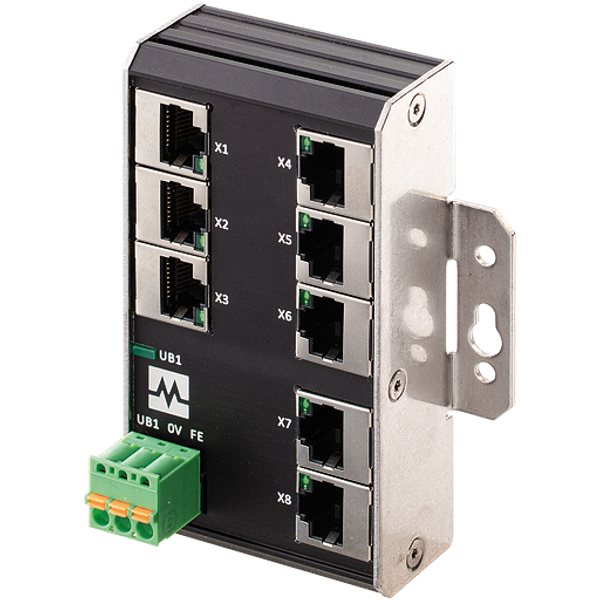 Xenterra 8TX unmanaged Switch wallmounted 8 Port 100Mbit WM image 1