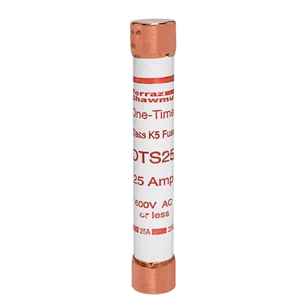 Fuse OTS - Class K5 - Fast-Acting 600VAC 300VDC 25A Ferrule image 1